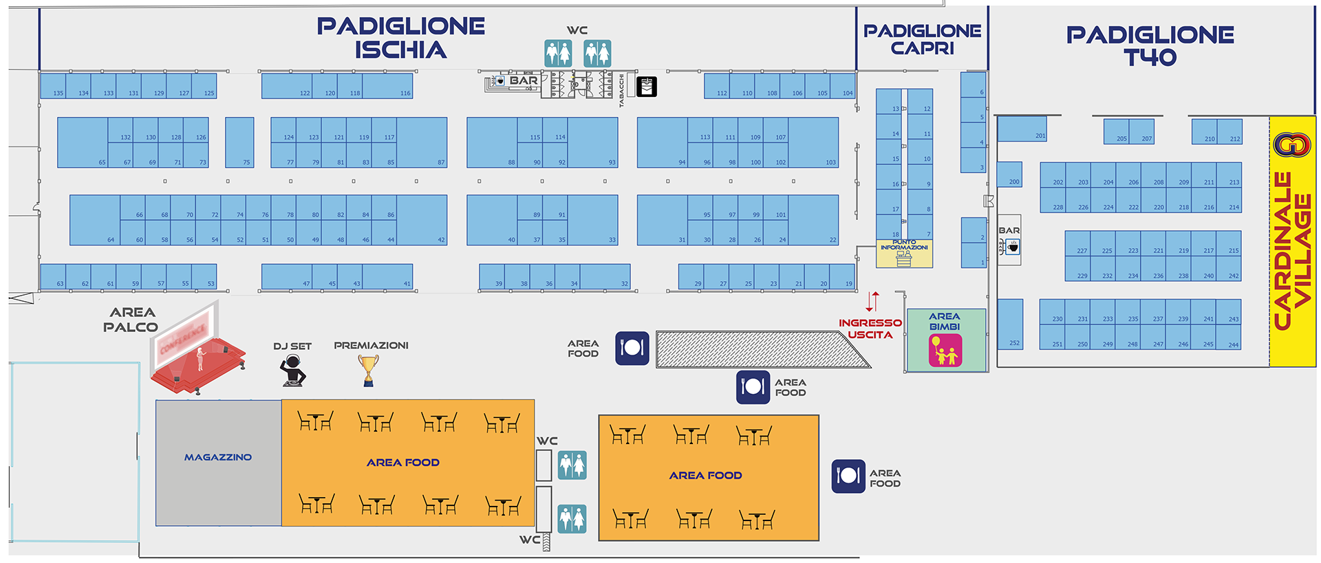 Mappa stand Cardinale Days