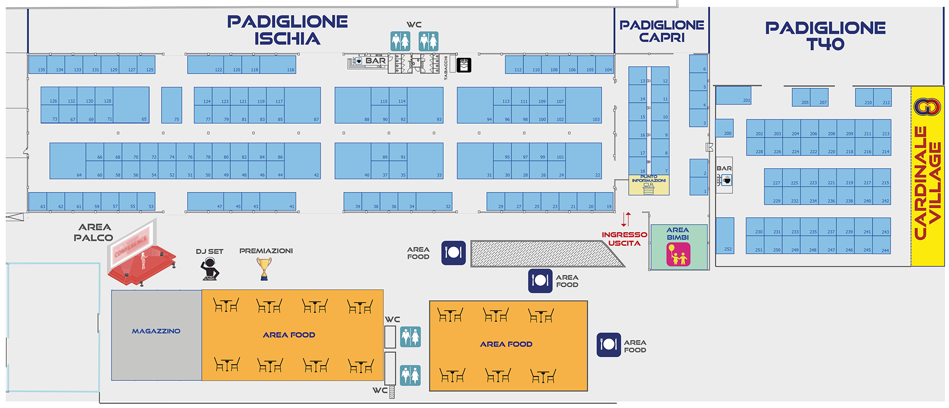 Mappa Stand CardinaleDays